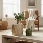 FOLIA – Pflanzgefäß mit Papieroptik