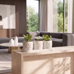 TERRA Trio – Modernes Pflanzgefäß-Set mit Steinstruktur – Bild 2