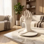 MANO Schmuckhalter Hand mit Ablageschale, Schmuckständer für Ringe und Ketten – Bild 2